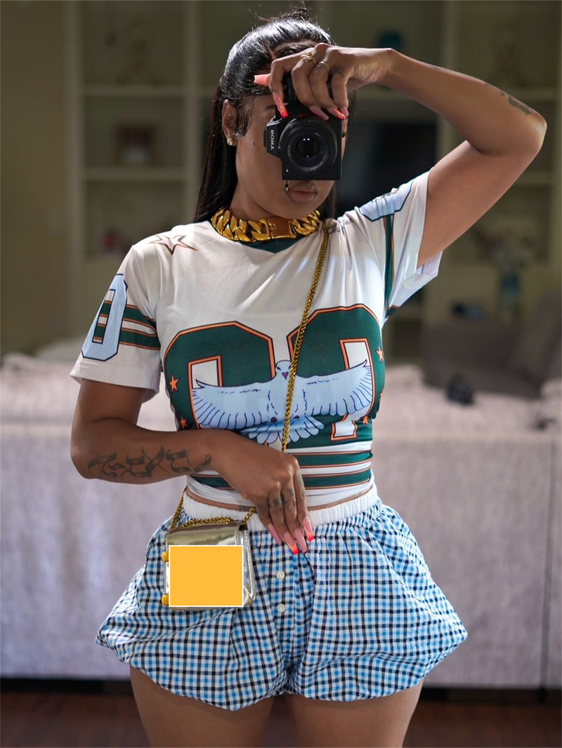 T-shirt à manches courtes et col rond pour l'été, ample et décontracté, imprimé urbain_voghion.com