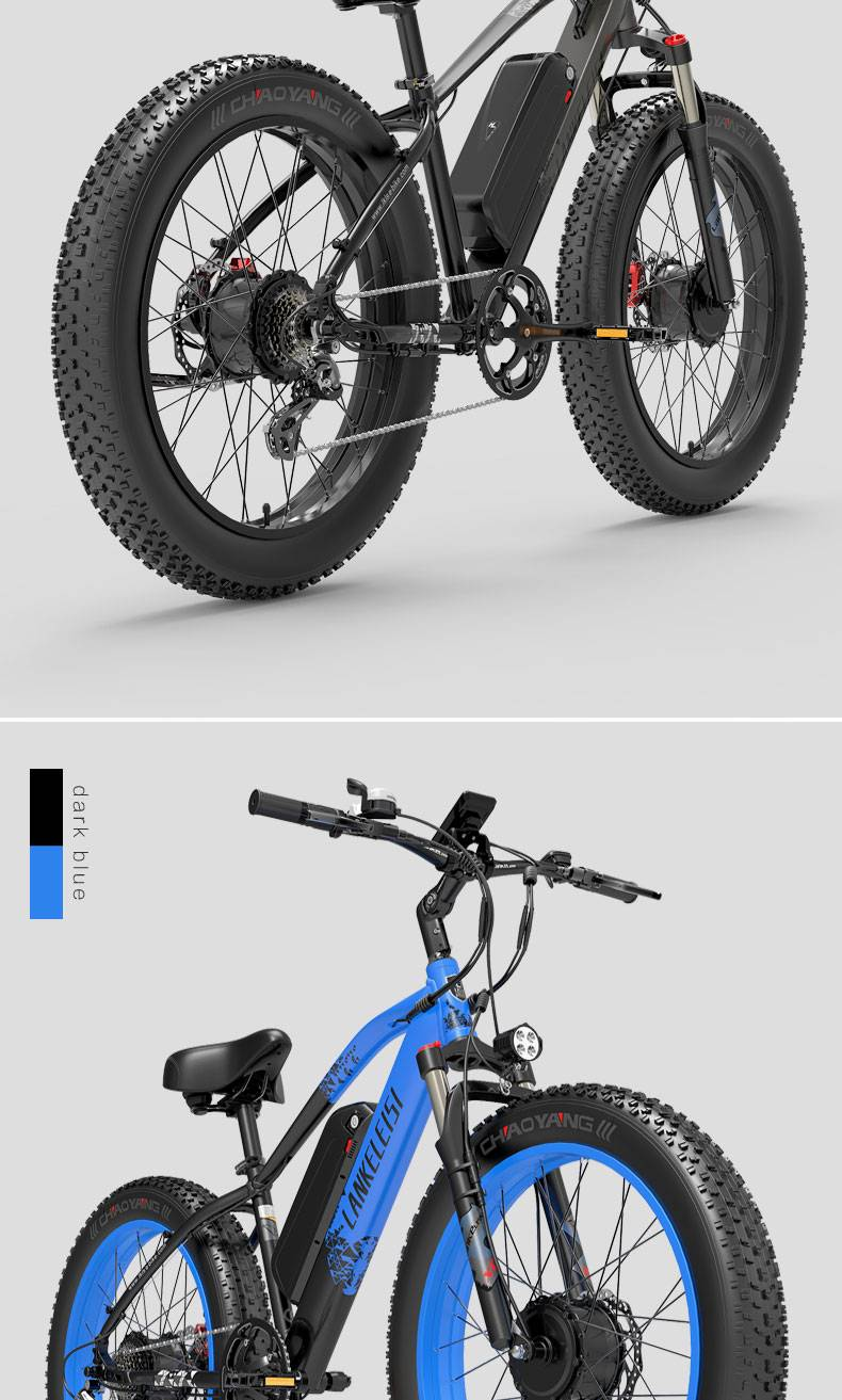 LANKELEISI MG740PLUS Elektrische Fiets 2000W 26" 48V 20AH Dubbele Motor Mountainbike_voghion.com