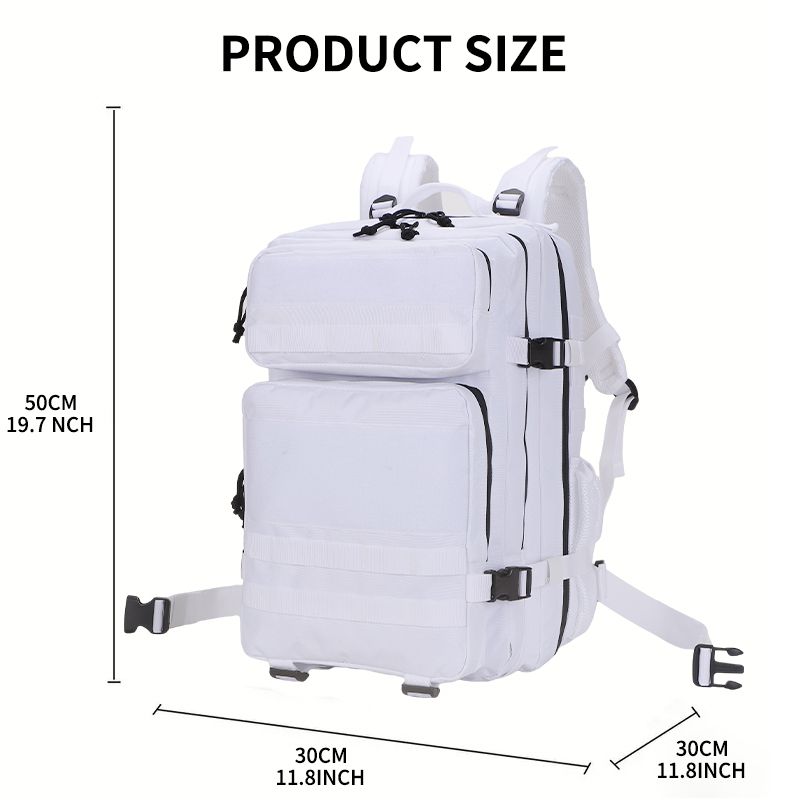 White Sports Backpacks For Men And Women, Ski Backpacks, Fashionable Casual Backpacks, Travel Backpacks, Travel Luggage Backpacks, Hiking Backpacks_voghion.com