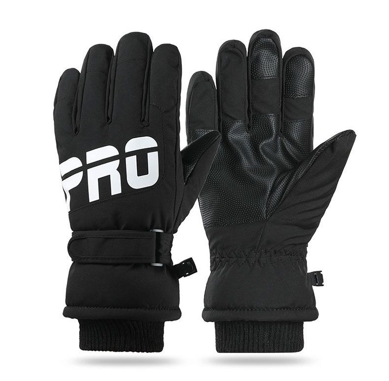 Women's Ski Gloves, Fleece-Lined, Thickened, Windproof, Waterproof, Non-Slip, Touchscreen, Cold-Resistant, Winter Warm_voghion.com