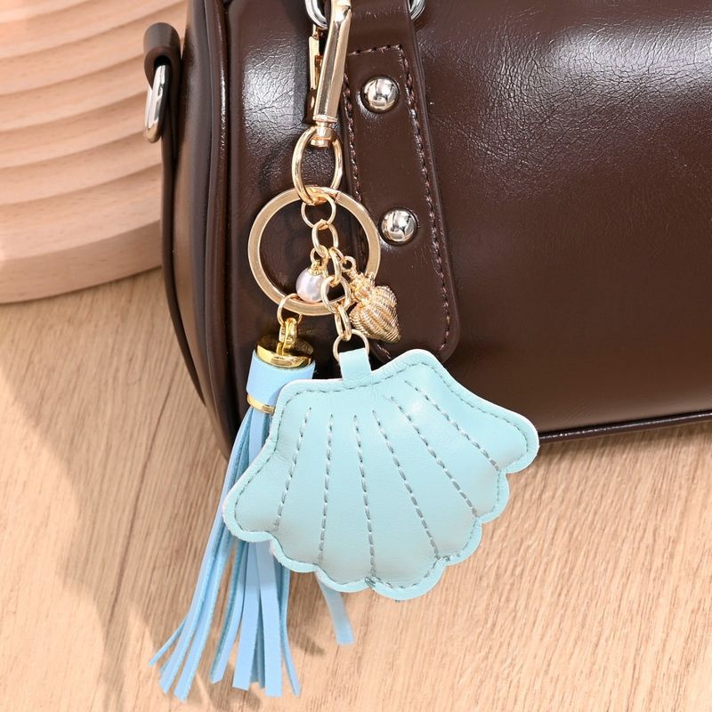 Shell Conch Pearl Tassel Keychain New Ocean Style Bag Car Key Pendant_voghion.com