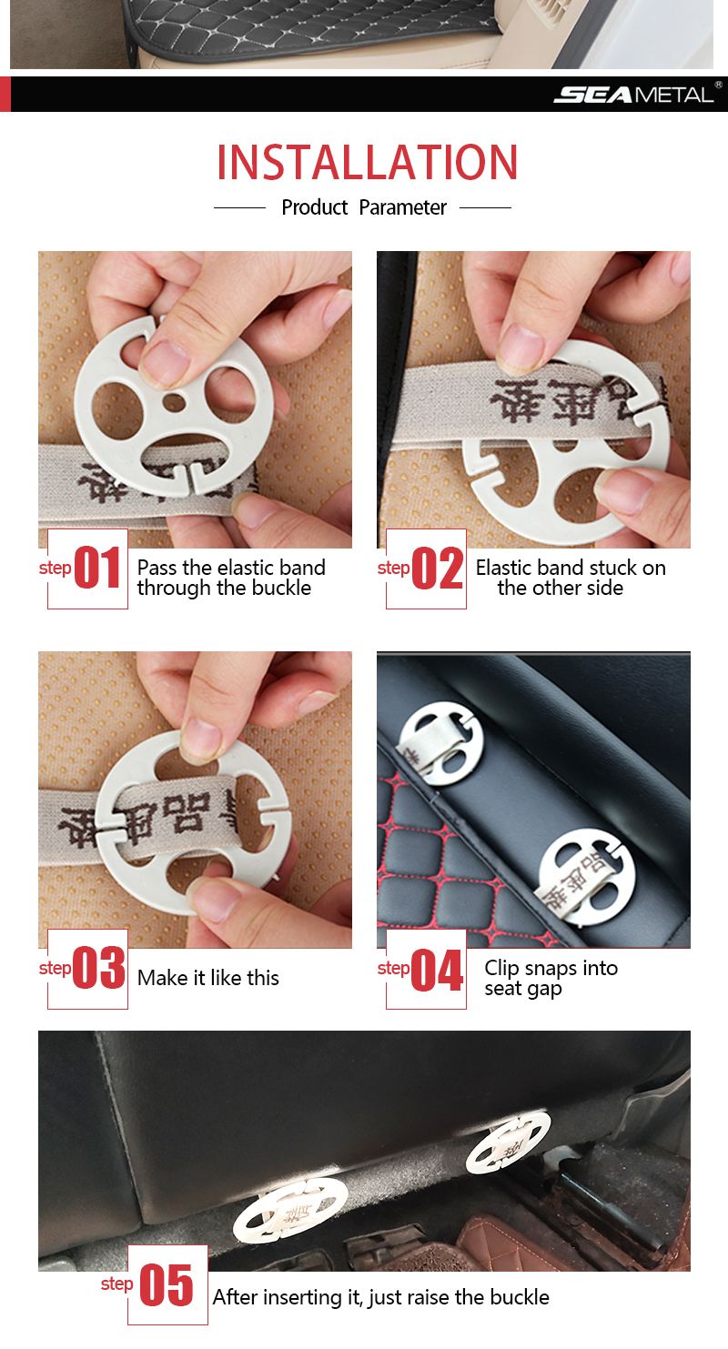 Lederbezüge Four Seasons Vorne/Hinten Schutz Autositzkissen Pad Matte Auto Innenausstattung Universal_voghion.com