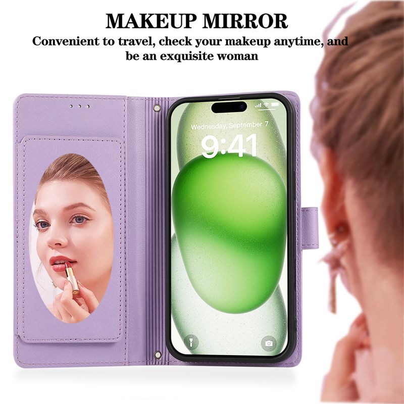Pasek na nadgarstek z paskiem na ramię i kieszenią na karty, etui na telefon iPhone 16 Plus 15 14 13 12 11 Pro Max XS XR X 7 8, skórzane etui ochronne_voghion.com