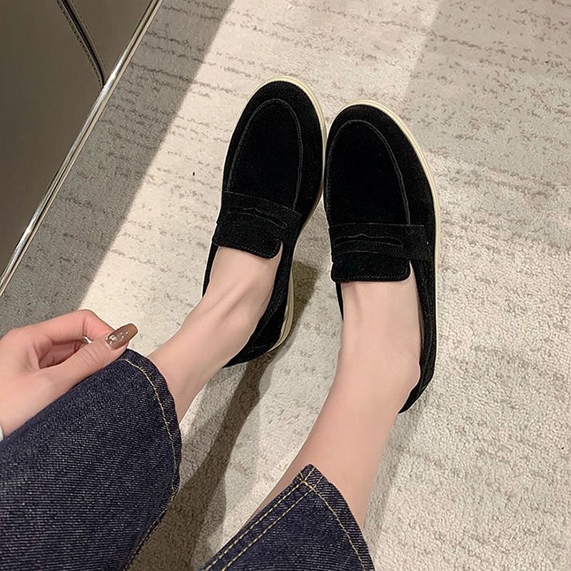 SHLIANG Mode Wildleder Fahren Schuhe Leder Frauen Casual Schuhe Marke Design Weiche Frauen Loafers Mokassins Slip Auf Freizeit Wanderschuhe Y0270_voghion.com