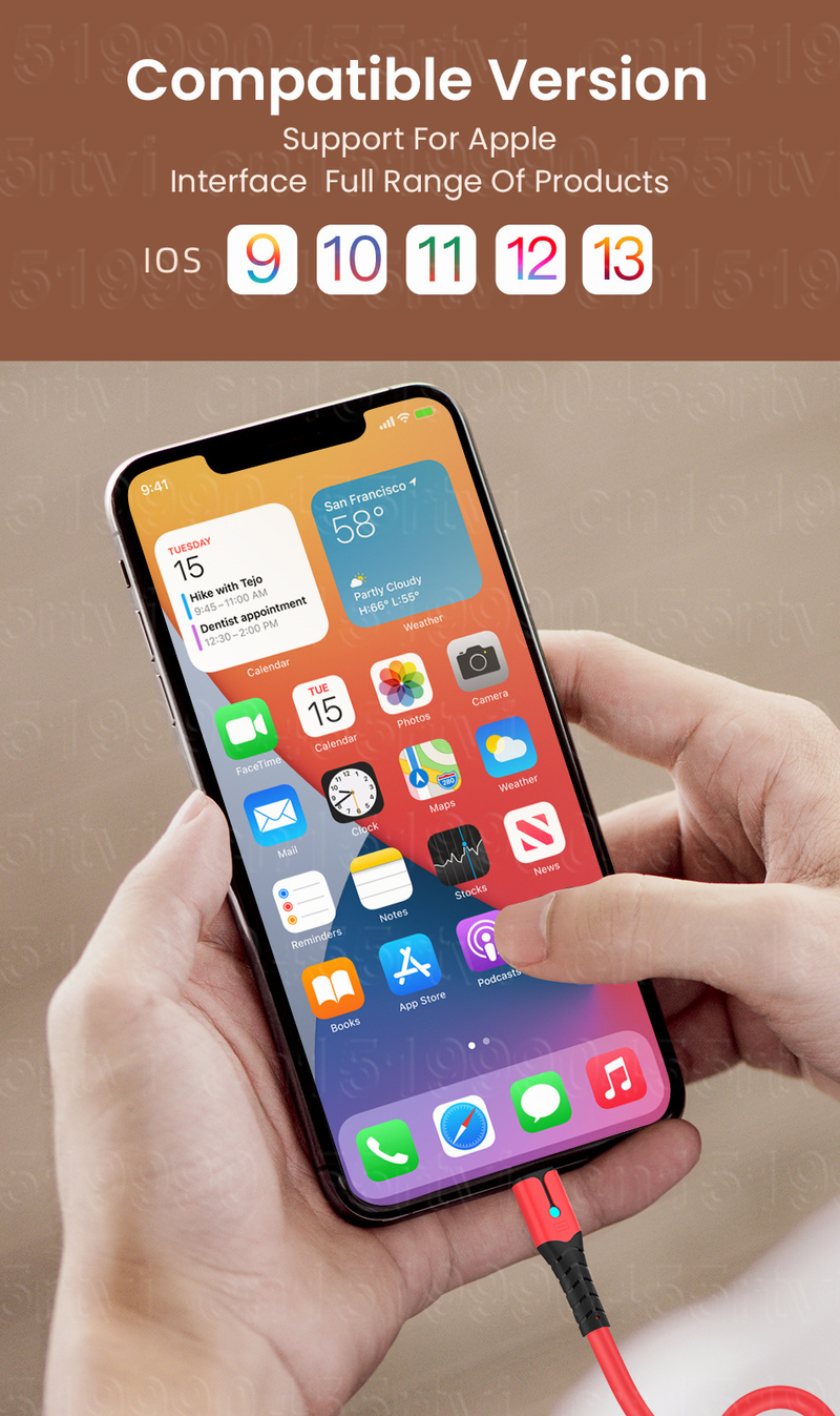 20W PD Fast Charging USB Cable For iPhone 14 13 12 11 Pro Max USB Type C to 8-Pin Cable For iPhone USB Data Wi_voghion.com