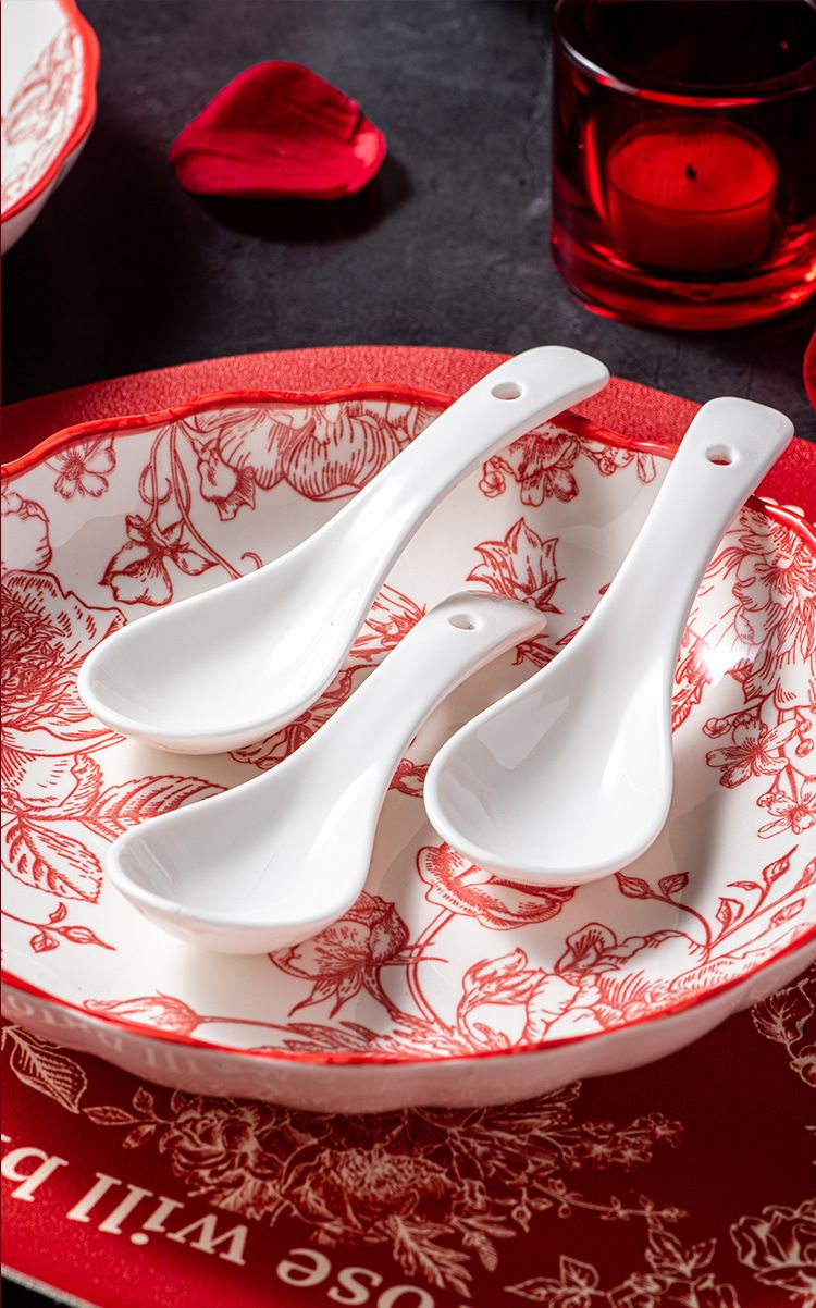 Set di stoviglie in ceramica di lusso Light Rose, ciotole e piatti per eventi aziendali, regalo di inaugurazione della casa, regalo per sposi novelli_voghion.com