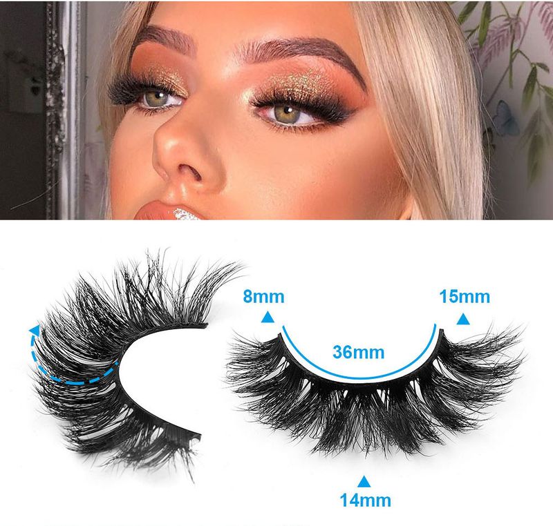 False Eyelashes High Mink Hair 4 Pairs Of Fried Messy Eyelashes False Eyelashes Multi Layer Thick Curled Eyelashes_voghion.com