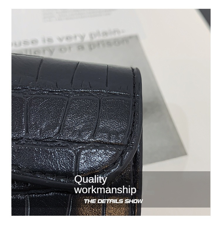 European and American retro women's wallet buckle 2023 new trendy Hong Kong style folding women's soft leather wallet simple ins coin purse_voghion.com