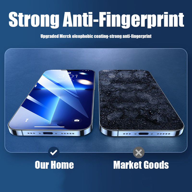 4 Stück Vollständige Abdeckung aus gehärtetem Glas für iPhone 15 14 13 12 11 Pro Max 13Mini 12Mini 15Plus Displayschutzfolie iPhone X XR XSAMX 8 7 6 Plus SE2 Glas_voghion.com
