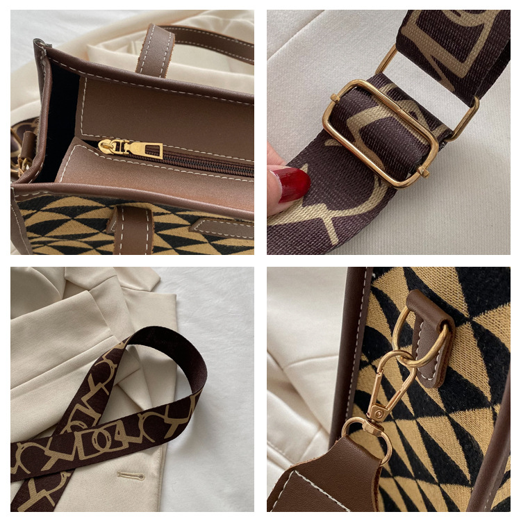 Herbst und Winter Große Kapazität Taschen 2023 Neue frauen Taschen Mode Pendler Schulter Taschen Casual Persönlichkeit College Student Tragetaschen_voghion.com