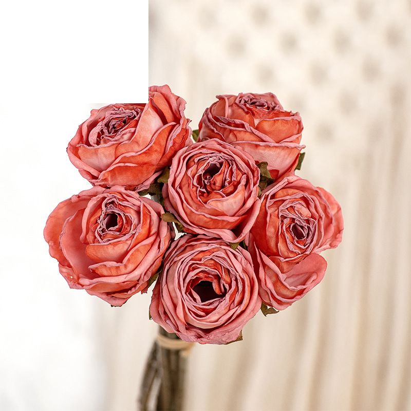 Decorazione per la casa Bordo al forno Note Produttore di rose Fiori artificiali Matrimonio transfrontaliero Fiori artificiali all'ingrosso Stile INS MW66786_voghion.com