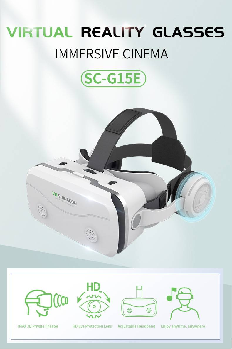 Ezer Magic Mirror vr szemüveg, all-in-one mobiltelefon headsettel, 3D vr szemüveg viselése_voghion.com