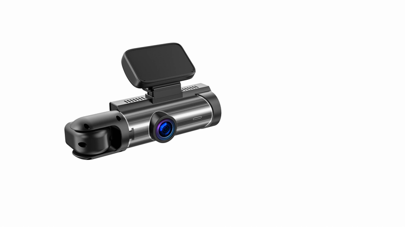 Registratore di guida M8 con doppia lente anteriore, interna e posteriore per registrazione simultanea di 1080P ad alta definizione_voghion.com