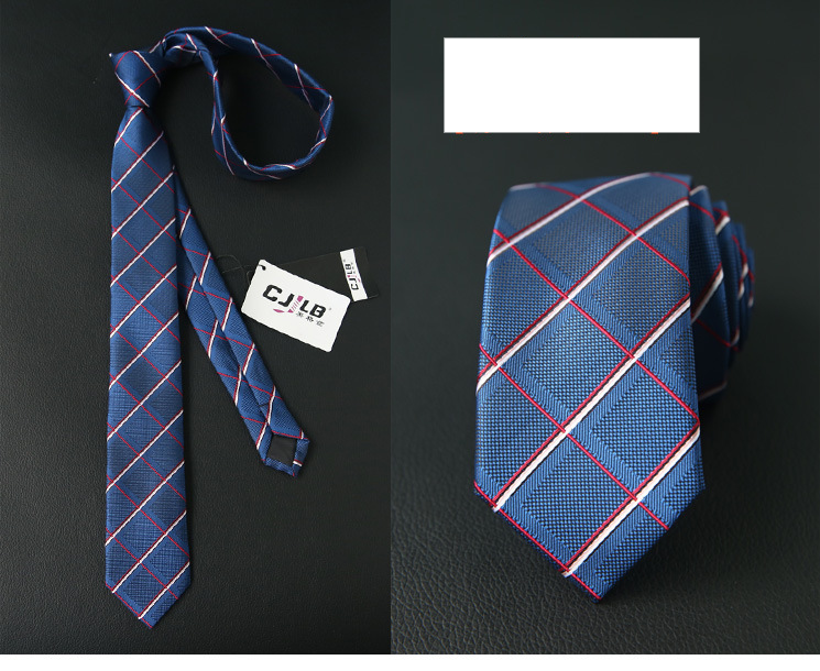 Unisex Men's and women's tie narrow polyester silk business British tie 6CM_voghion.com