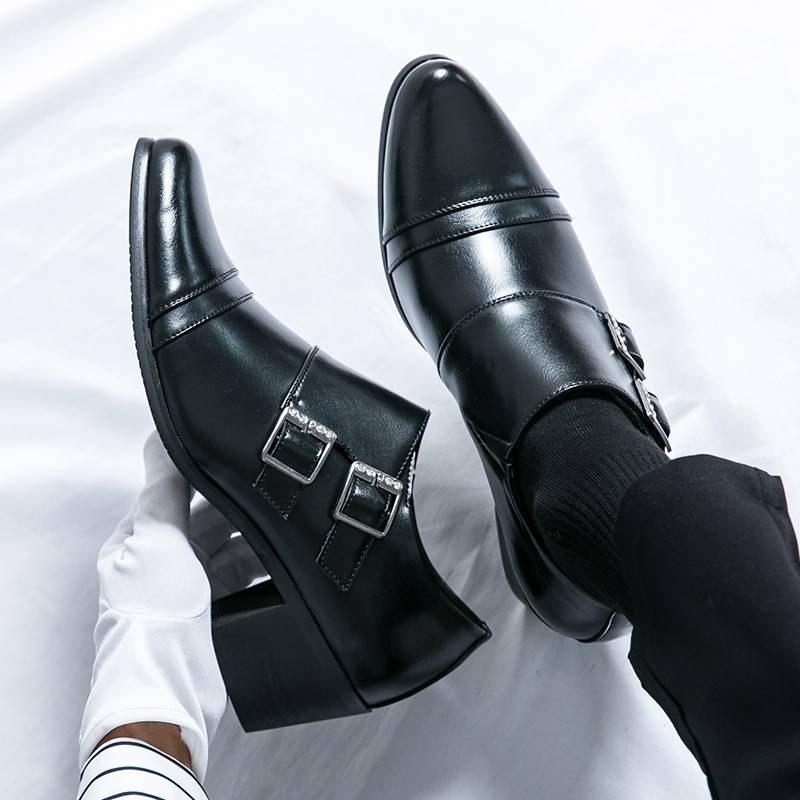 Herren Lederschuhe Größe Spitz Leder Freizeitschuhe Schuhe Mode Business Herren Hochzeit Zehe Bequeme Server Schuhe_voghion.com