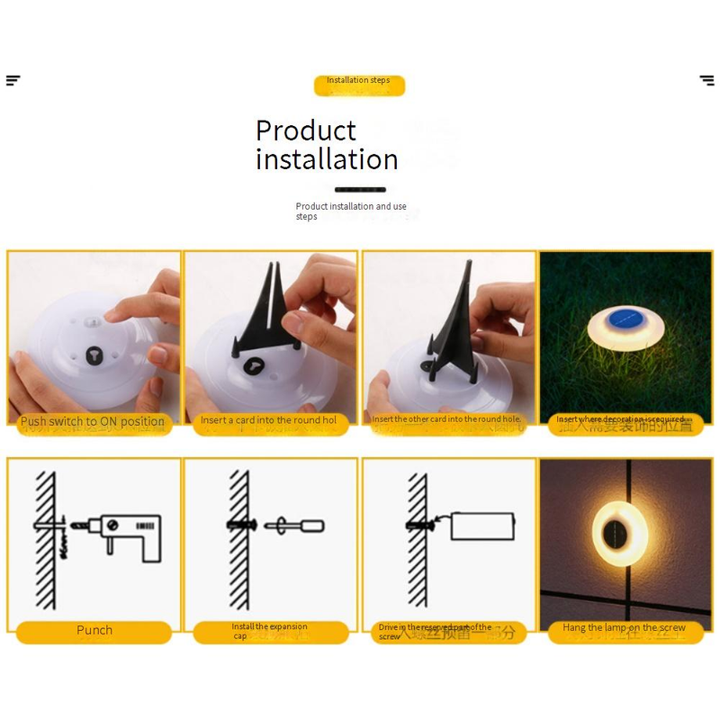 Luce solare da terra a 16 LED, illuminazione esterna impermeabile per giardino, cortile, vialetto, bianco caldo/bianco freddo_voghion.com
