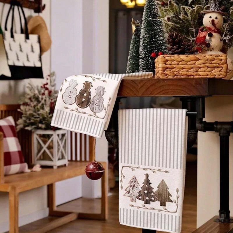 Pagliette creative natalizie, tovaglie da cucina, strofinacci, decorazioni natalizie_voghion.com
