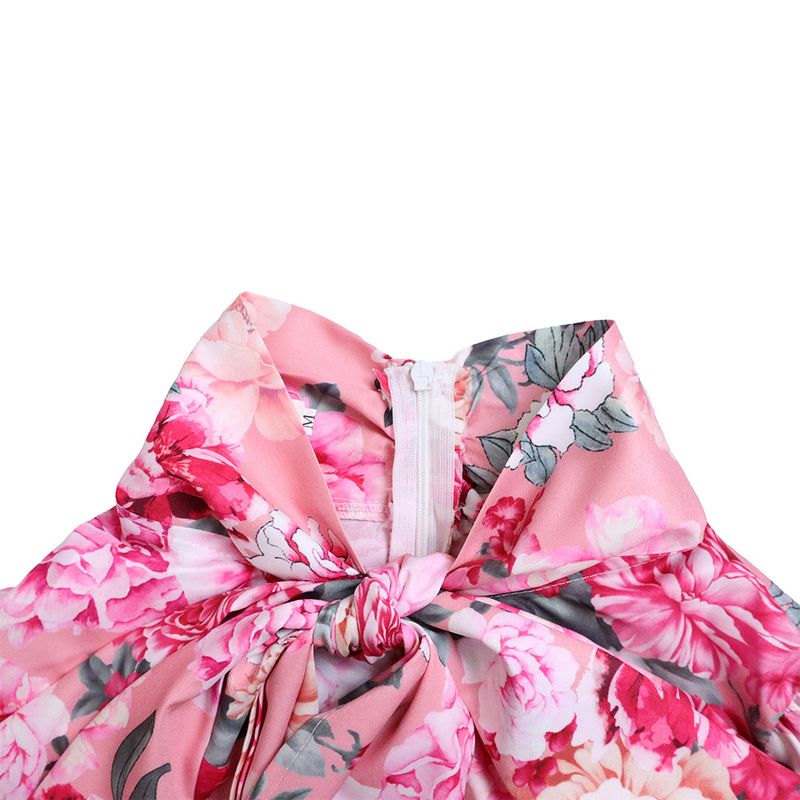 Dameskleding Mode Bedrukt Strappy Shirt met Lange Mouwen Rok Lange Rok Tweedelige Set_voghion.com