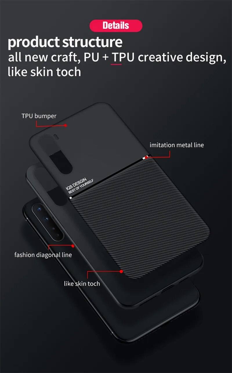 Oneplus Nord Case Leather Magnetic Car Holder Plate Phone Cases For One Plus 11 9 Pro 7 7T 8 8T 9RT 10T ACE 2 Back_voghion.com