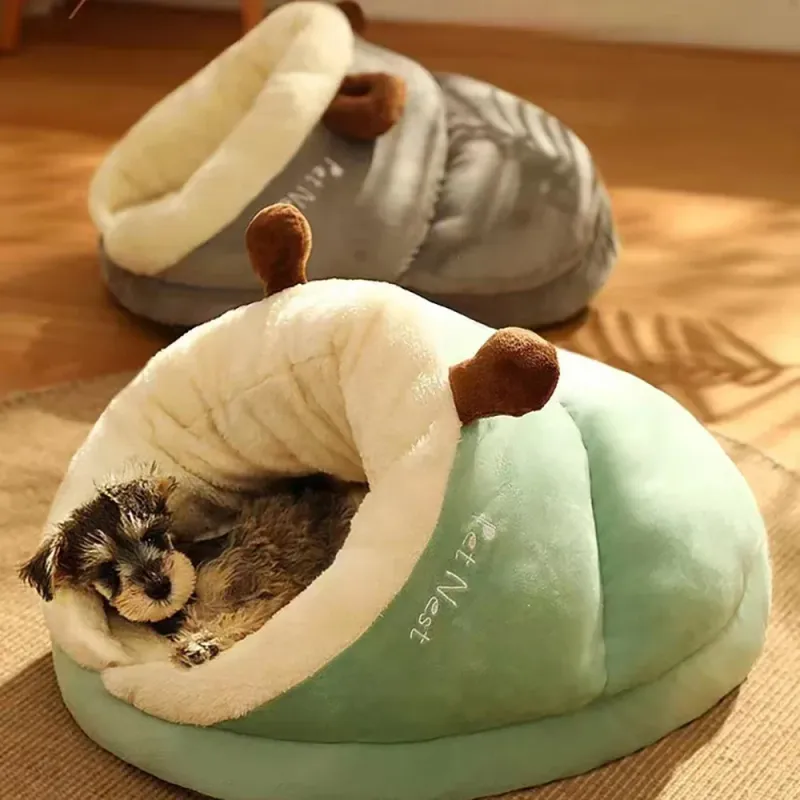 Divano letto morbido per cani, cuccia calda in peluche per cani di piccola e media taglia, nido accogliente per cuccioli, accessori per cani._voghion.com