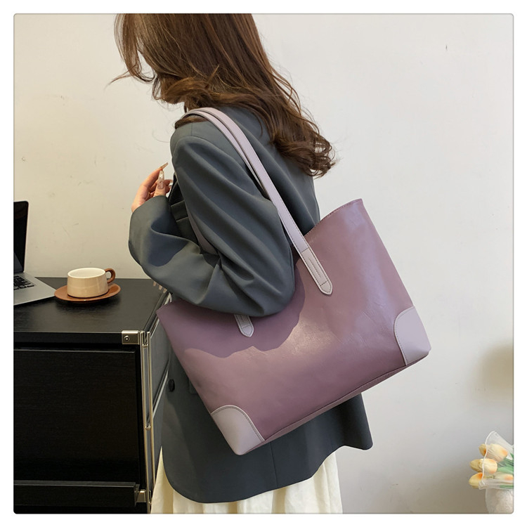 Retro-Handtasche aus weichem Leder mit großer Kapazität 2024 Frühjahr Neue vielseitige Ins Pendler-Schulter-Achsel-Einkaufstasche_voghion.com