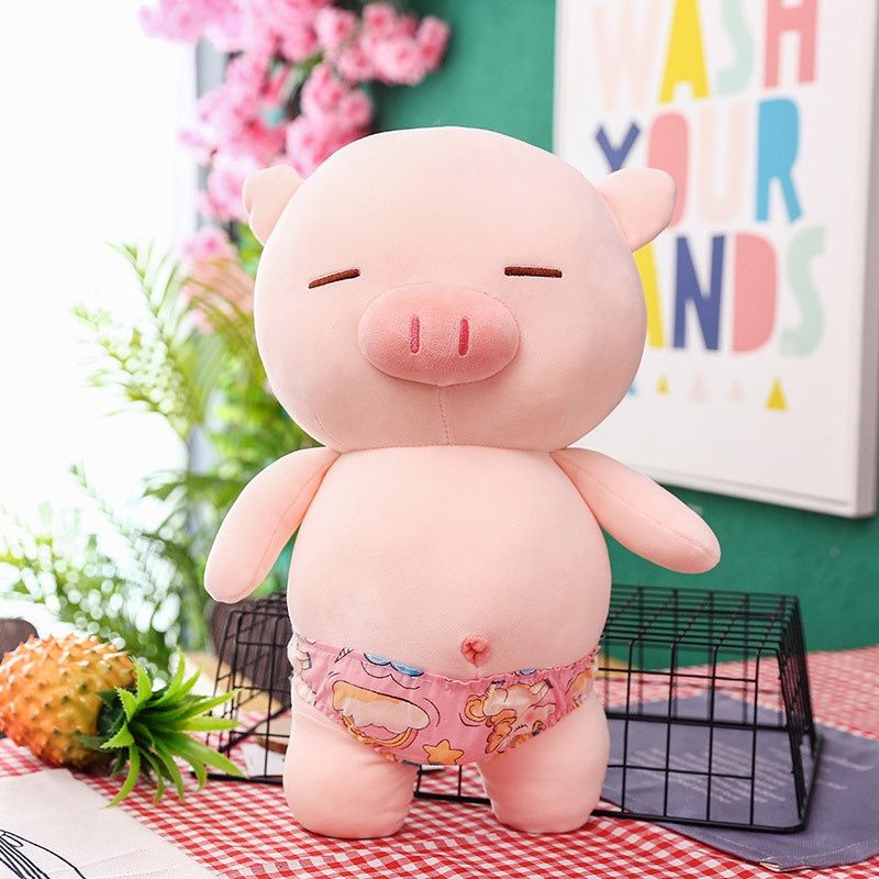 Peluche morbido e squishy a forma di maialino, perfetto compagno da spiaggia per ragazze, idea regalo divertente_voghion.com