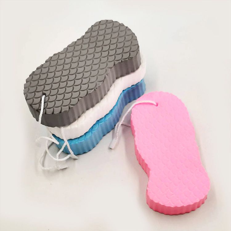 3D Bath Sponge Bath Wipe Baby Three-dimensional Bath Sponge, Fish Scale Pattern Rub Bath Towel Children Rub Gray Sponge Wipe_voghion.com