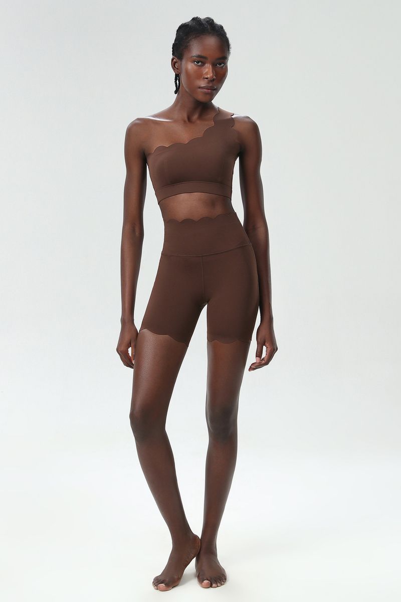 Small Wave Sommer-Yoga-Outfit für Damen, Lycra-Stretch, Übergröße, eng anliegendes Sport-Fitness-Zweiteiler_voghion.com