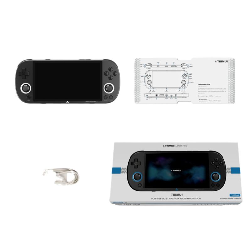 Console di gioco portatile TRIMUI SMART PRO - Console portatile per giochi retrò con sistema open source, supporta la riproduzione MP4, connettività WiFi_voghion.com