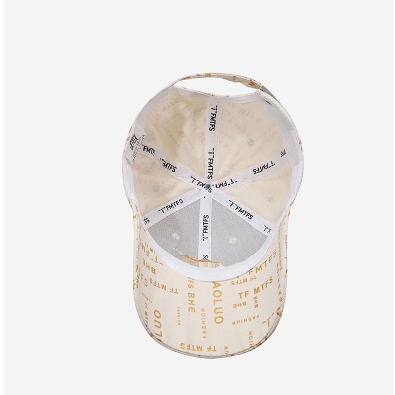 Hat For Men Women Spring And Autumn Korean Version Ins Full Print Casual Outdoor Sun Protection Shade Couple Style_voghion.com