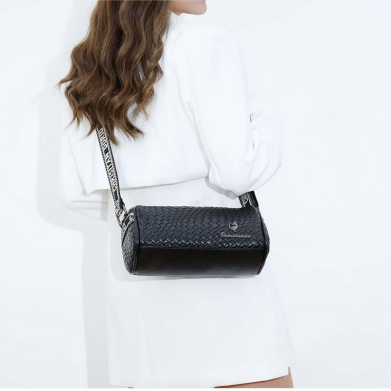 Kleine Tasche Damen Umhängetasche Weiches Leder One-Shoulder Damen Kissentasche Breitband Damentasche_voghion.com