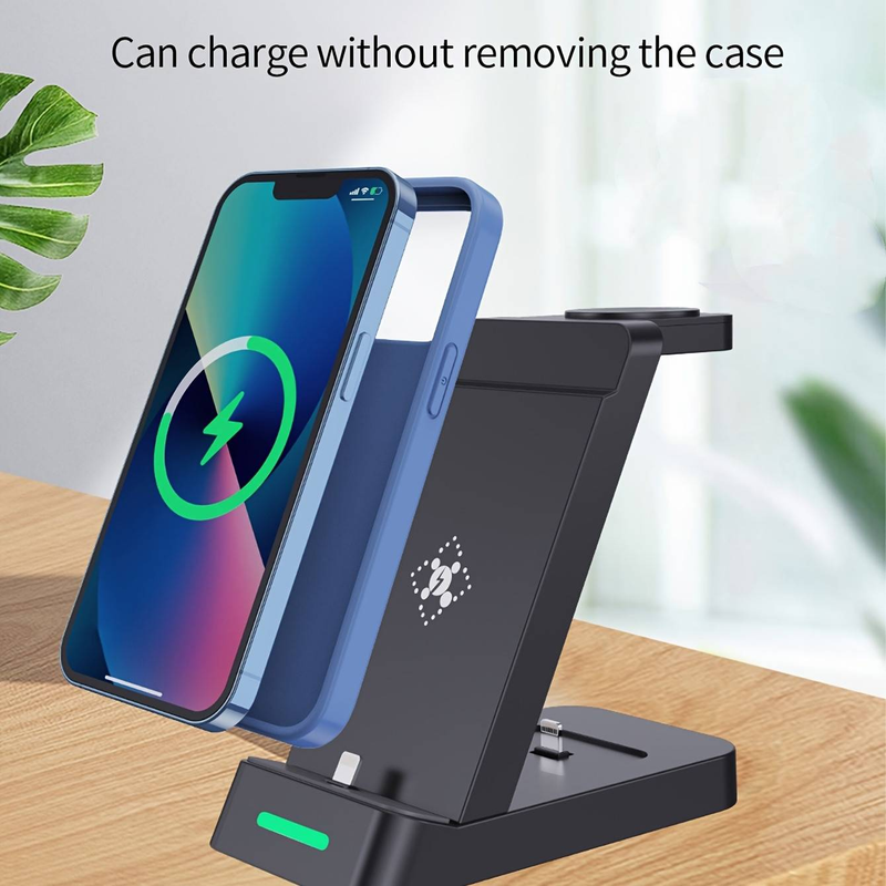 Stație de încărcare pentru încărcător fără fir multifuncțional 3 în 1 pentru iPhone/iWatch/Samsung Ultra Galaxy Watch Buds_voghion.com