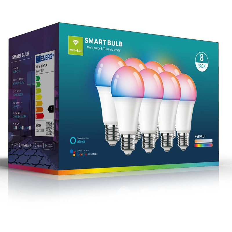 Miglioramento della casa Lampadina LED Bluetooth WIFI Smart Illuminazione dell'atmosfera Scena confortevole e rilassante Regolazione gratuita Lingua intelligente_voghion.com