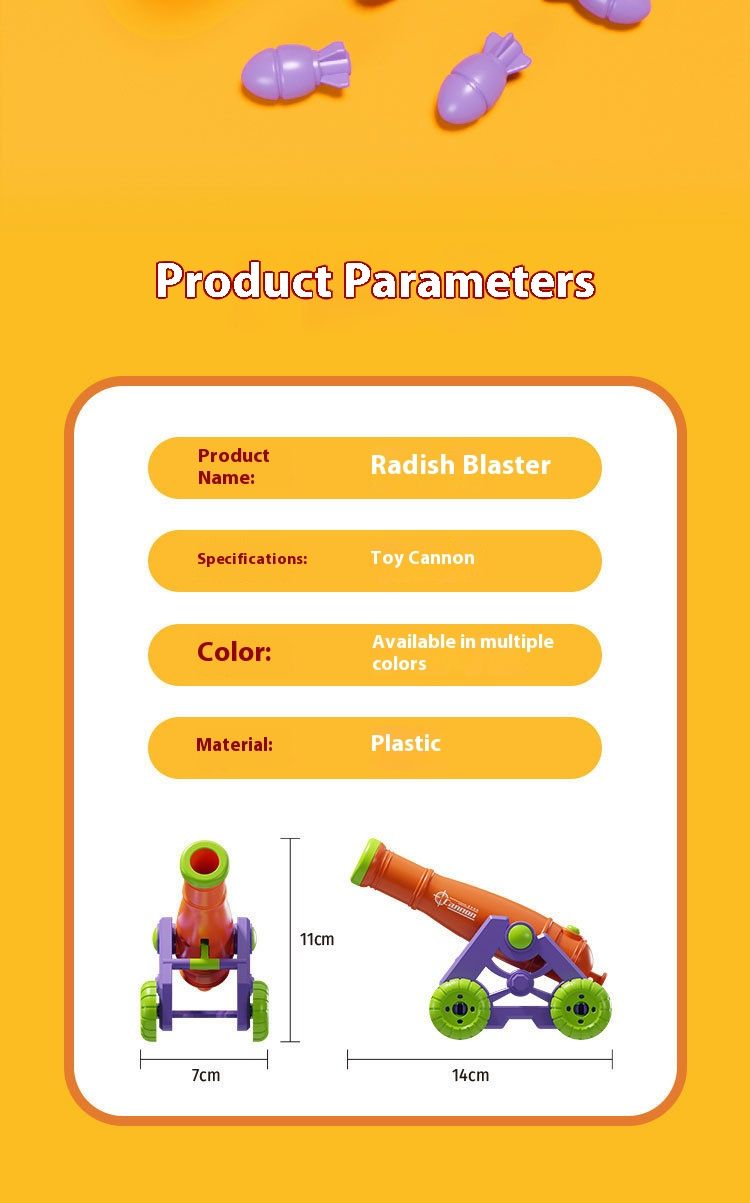 Viral Foam Carrot Cannon Toy – Safe Projectile Launcher For Kids (3-14 Years) – Fun Outdoor & Indoor Shooting Game For Boys & Girls_voghion.com