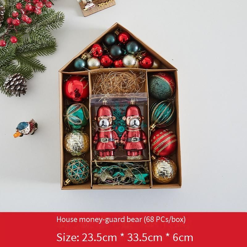 Weihnachtsschmuck-Set – Hängende Haus- und Schachteldekorationen mit Weihnachtsmann-, Astronauten- und Süßigkeitenmotiven für Baum- und Partydekoration_voghion.com