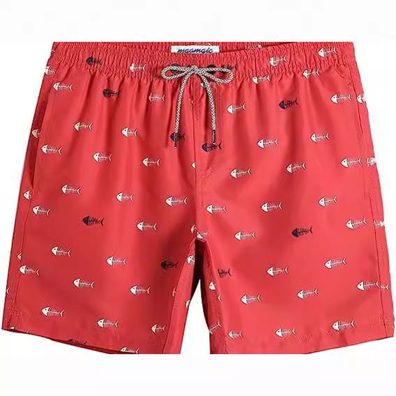 Premium Products Heißverkaufte, schnelltrocknende 5/4-Badehose für den Strand, große, lässige Shorts mit 3D-Druck, Herren_voghion.com