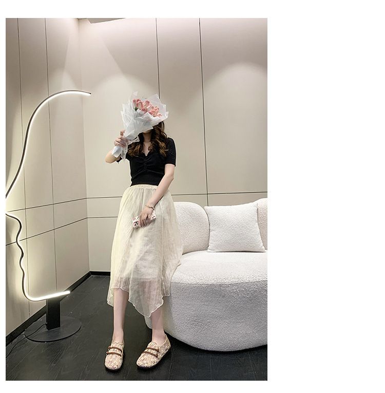 National Style Simple Mesh Hollow Retro Single Shoes Women's Soft Sole Comfortable Pregnant Women's Mother Shoes One Pedal Doudou Shoes_voghion.com