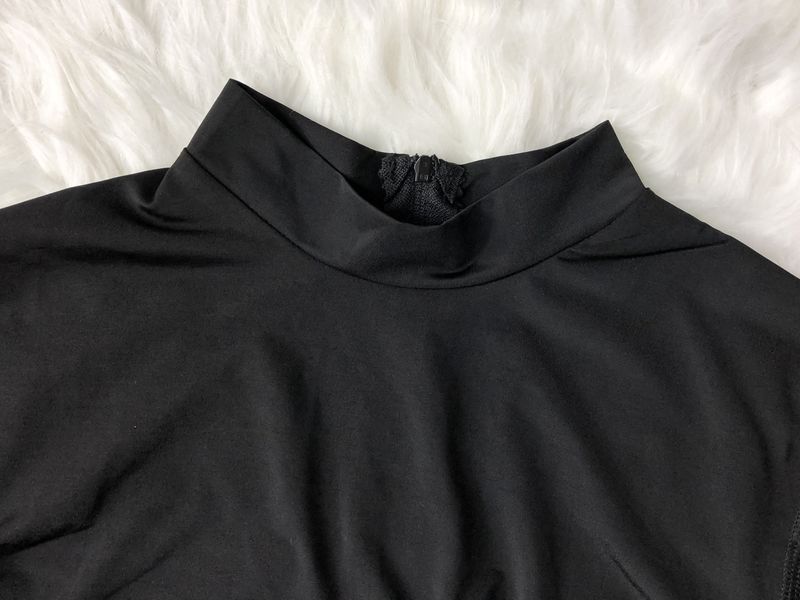 Dameskleding Lange mouwen Zonnebrandcrème Full Body Badpak Effen Kleur Arabisch Conservatief Badpak_voghion.com