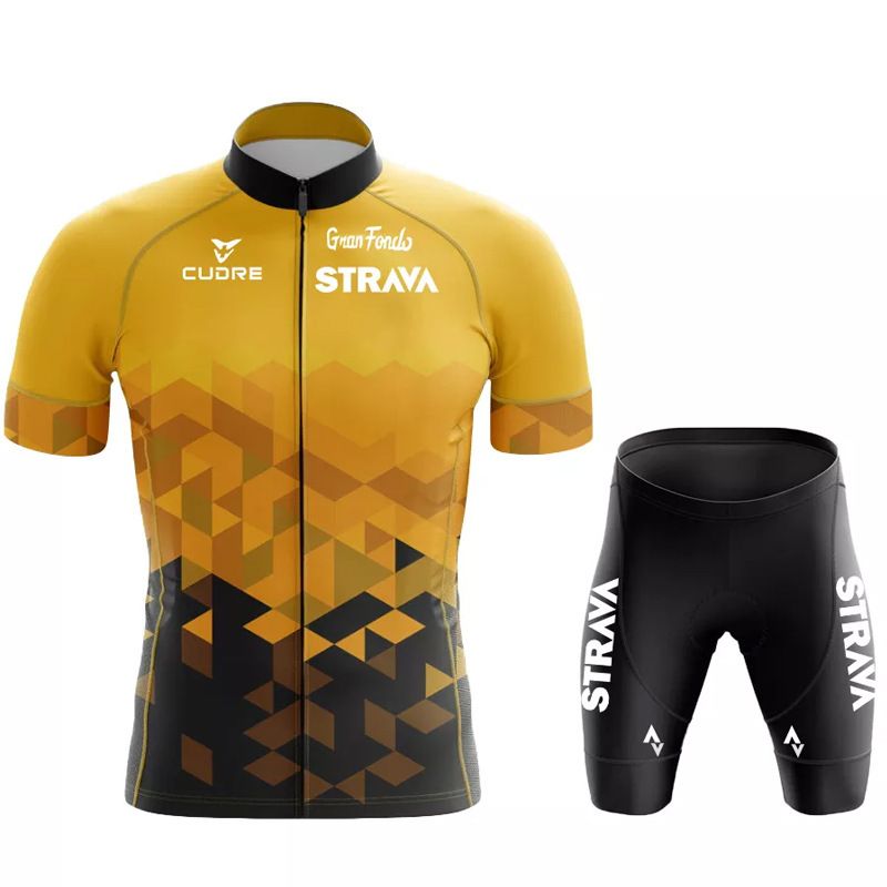 2024 Suit Strava Tour De France Short Sleeved Set For Mountain Cycling Events_voghion.com