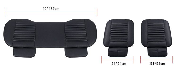 Four Seasons General Bamboo Charcoal Autosjedalica Set od tri dijela, Ljetna jednosjedna sjedalica bez vezanja, prozračna, upija znoj_voghion.com