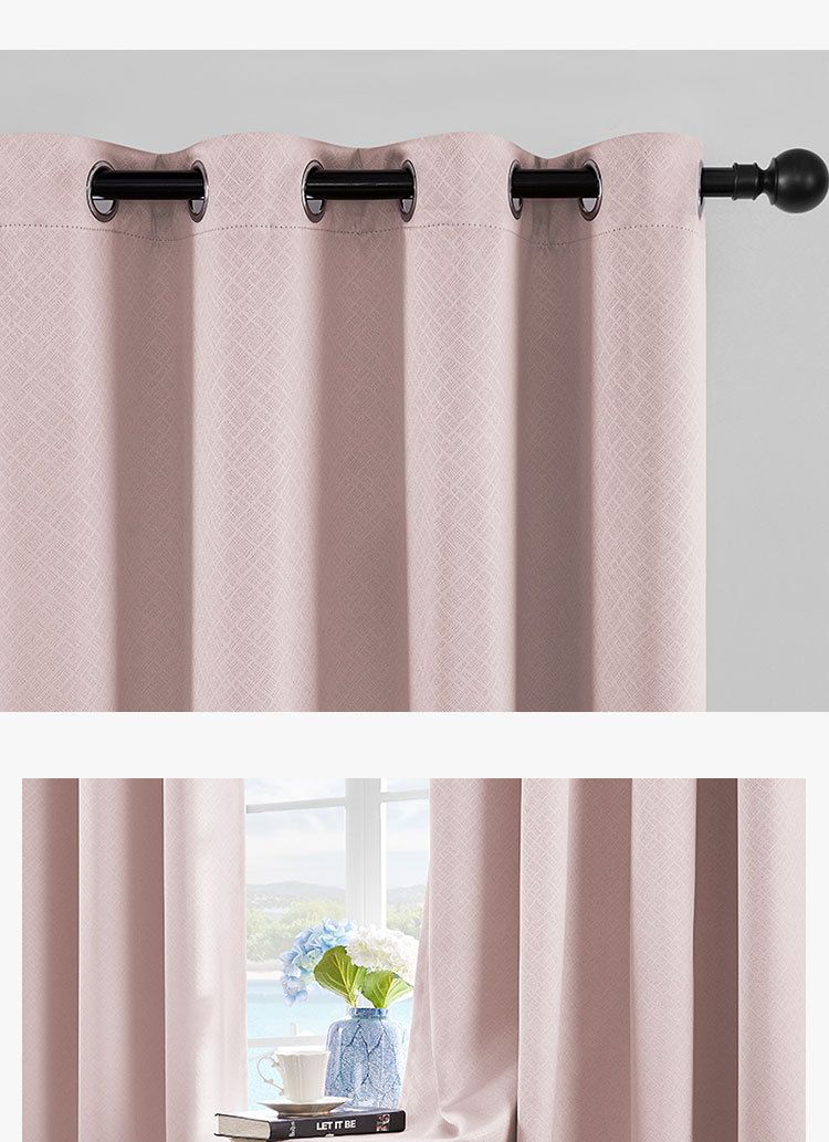 Cortinas de Praga con efecto opacas perforadas para dormitorio y sala de estar_voghion.com