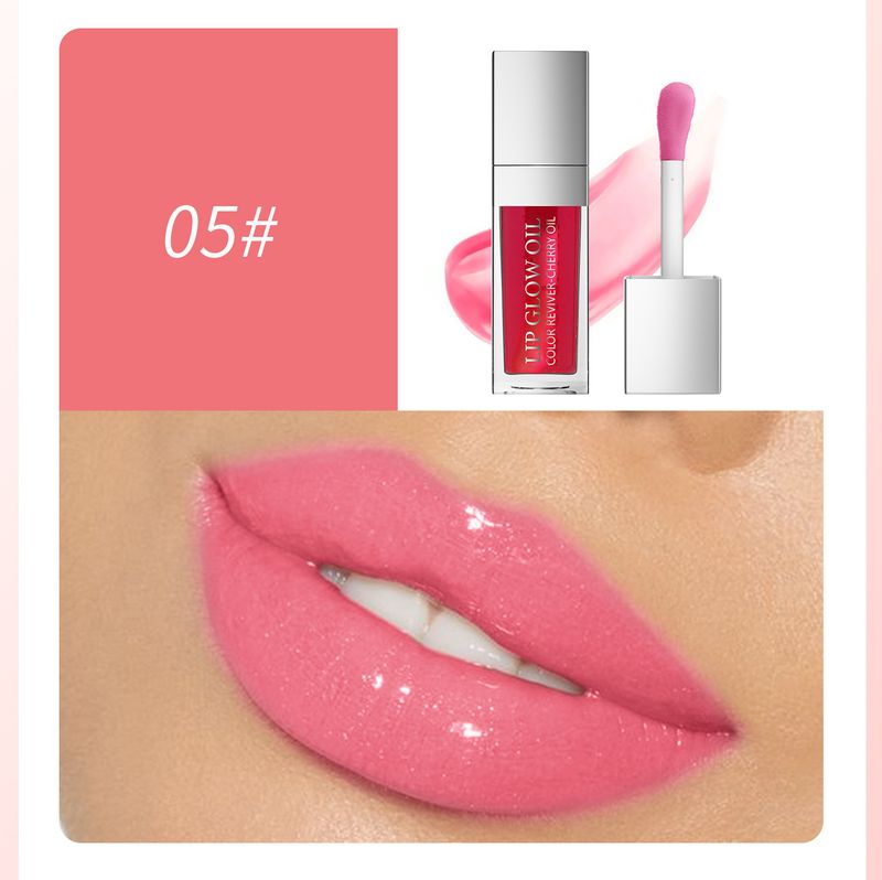 HelloKiss Hydraterende en verhelderende transparante kleur, Water Glazed Glass Glaze Lip Oil, lipolie_voghion.com