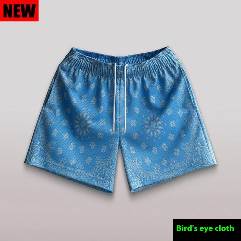 Vyriški vasariniai amerikietiški madingi fitneso tinklelio kvėpuojantys krepšinio paplūdimio laisvalaikio sportiniai laisvalaikio skaitmeniniai šortai_voghion.com