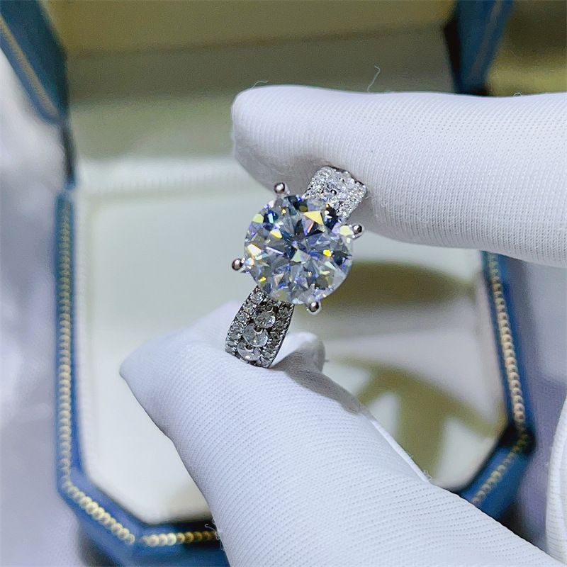 Weiß Moissanite 3 Karat Für Frauen D Ring Farbe Pass Test Diamant Stift_voghion.com