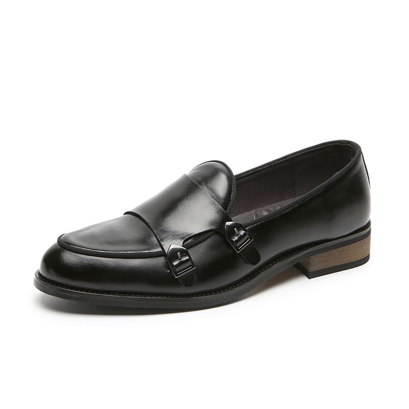 Neu Britischen Stil Kleine Leder Schuhe Für Männer, Koreanische Version Doudou Fuß Pedal Set, Spitz Casual Schuhe,_voghion.com