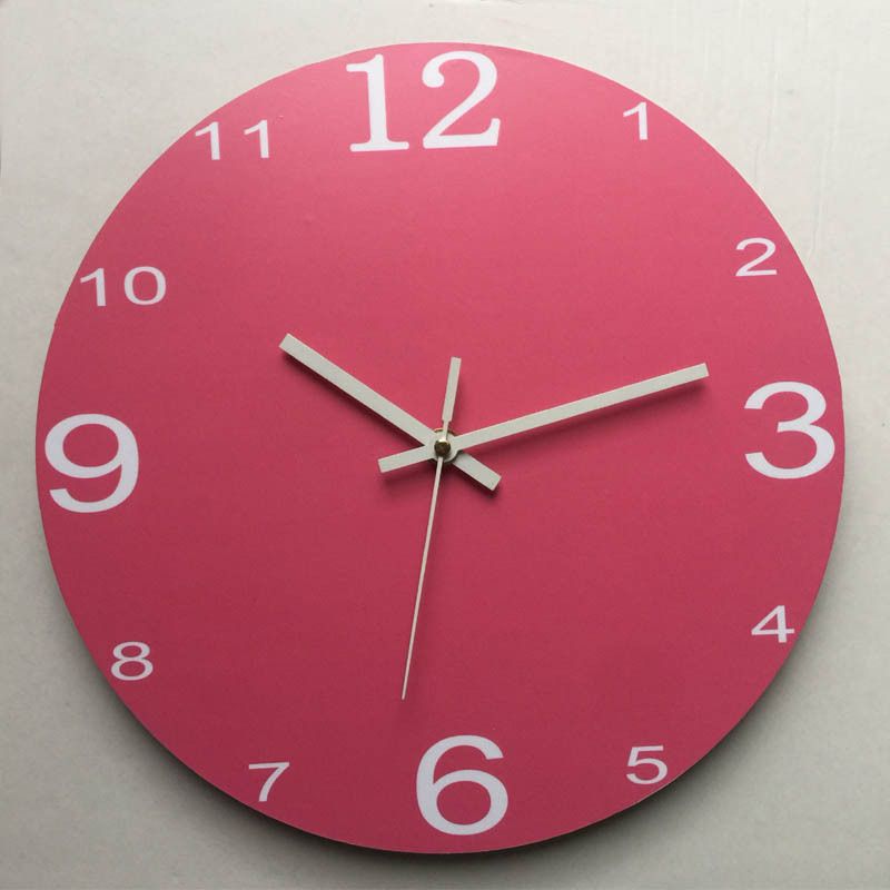 Moderne MDF-Wanduhr – 30 cm leiser Quarz-Uhrwerk für Wohnzimmer, Schlafzimmer und Büro (minimalistisches Design, batteriebetrieben, einseitig)_voghion.com