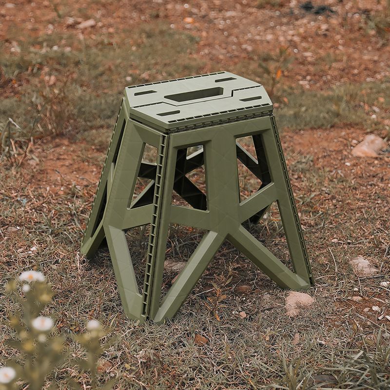 Outdoor Tragbare Falten Hohe Bein Platz Camping Handheld Kunststoff Bank Grill Freizeit Angeln Hocker_voghion.com