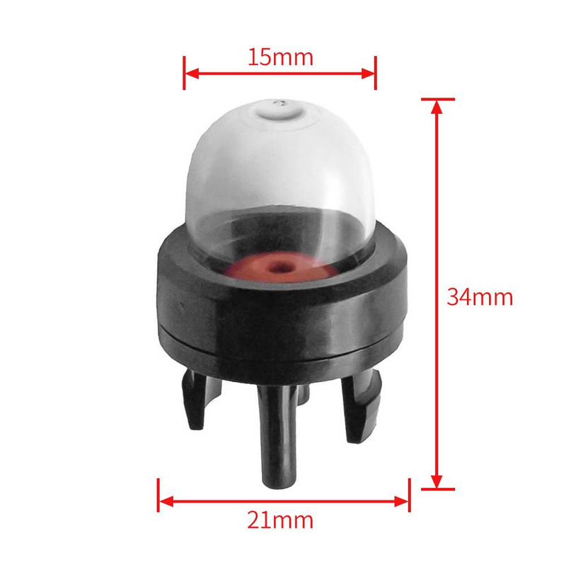 Sopradores de bolhas de óleo de carburador, ferramenta de bulbo de roçadeira, primer de carburador branco transparente, kit de bomba de bulbo de combustível_voghion.com