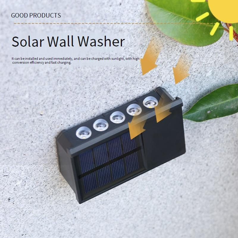 Solar Wall Lights Outdoor, Waterproof Garden Lights For Home, Landscape Lighting, Courtyard Wall Lamp With Motion Sensor, Warm White LED_voghion.com