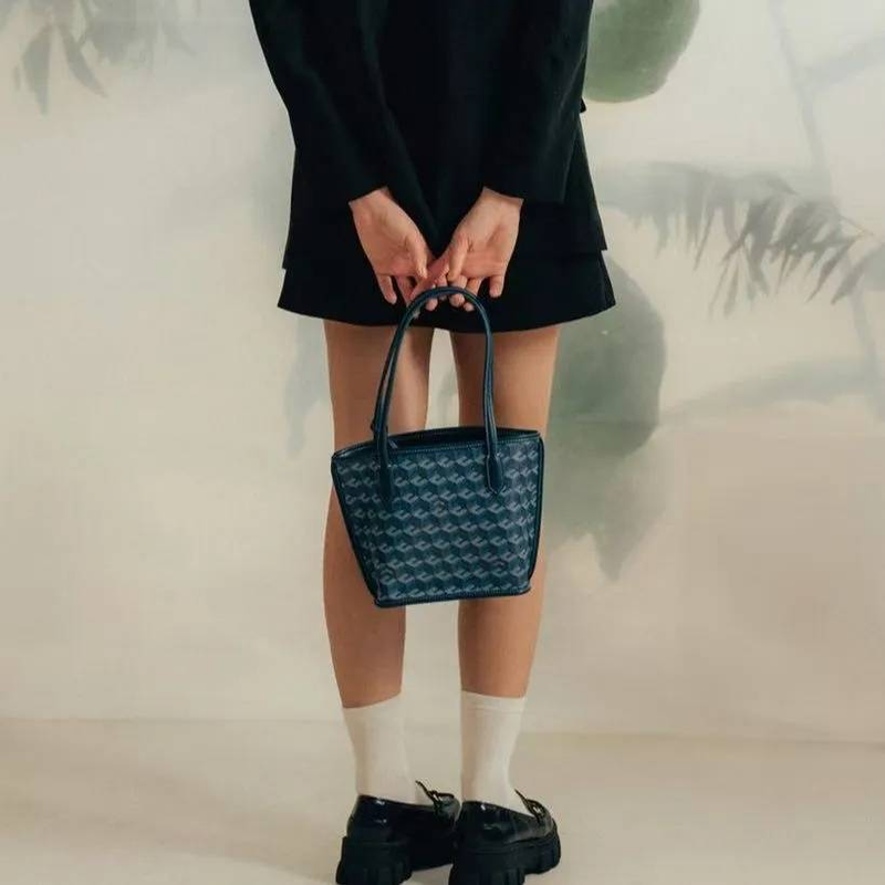 Hochwertige strukturierte Tragetasche, langlebige Handtasche für Damen, für den täglichen Arbeitsweg, lässig, schick, Leder, Metall, Briefversender_voghion.com